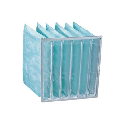Ön Filtrasyon için Glassfiber Nonwoven Cep HEPA Filtre 595 * 595 * 600mm